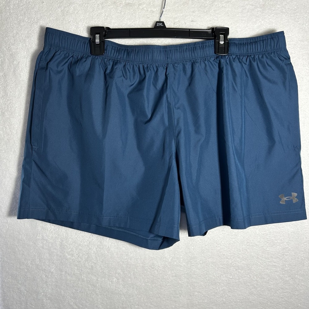 Under Armour Mens Size 2XL Blue Tech Woven 5" Athletic Shorts